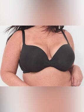 Cacique Max Boost Plunge Bra - Black